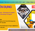 Tuyển dụng thợ máy xúc, gầm Ôtô